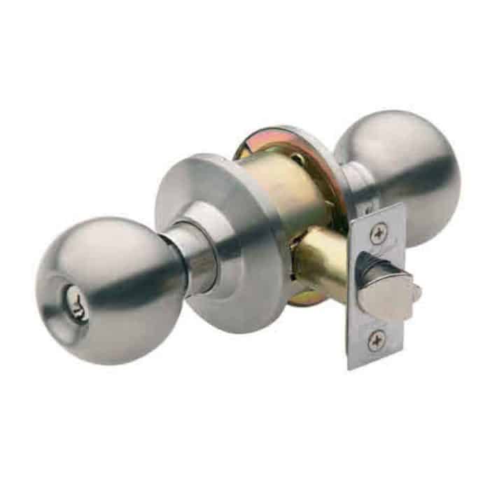 Gainsborough Stronghold Governor Entrance Knob Lock. Satin Stainless